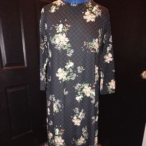 Floral layering dress